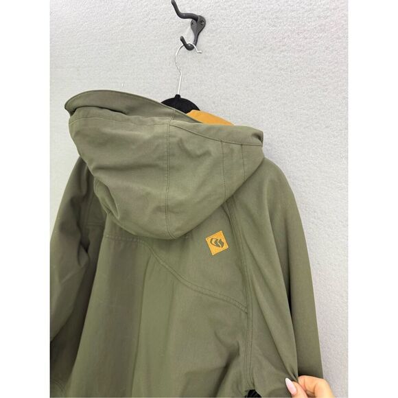 Bonfire Mens Green Hooded Brigade Snowboard Skiing Jacket Coat Size Large - Picture 2 of 12